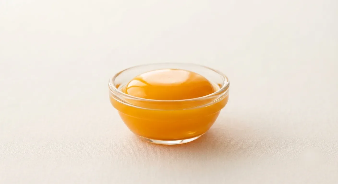 CookADoo liquid egg yolk in a glass bowl